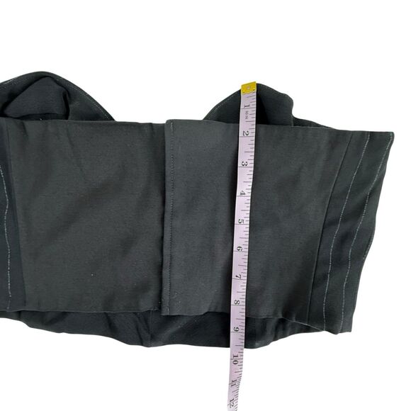 Hugo Buscati Collection Y2K Strapless Corset Bustier Top Size 14 Black Crop - Picture 8 of 10